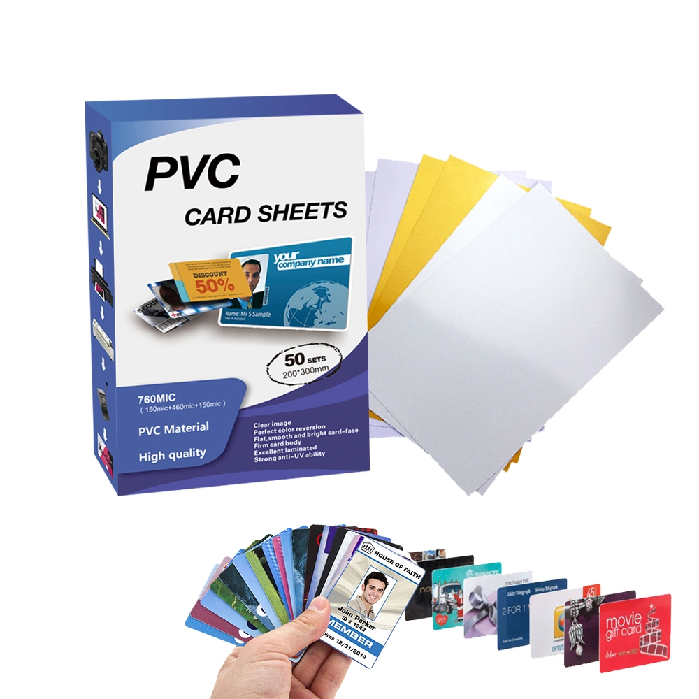 Custom Plastic PVC Inkjet Printable Blank IC Card Sheet