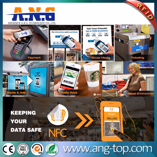 Round Tag Ntag213 NFC Tag Sticker with 3m Adhesives