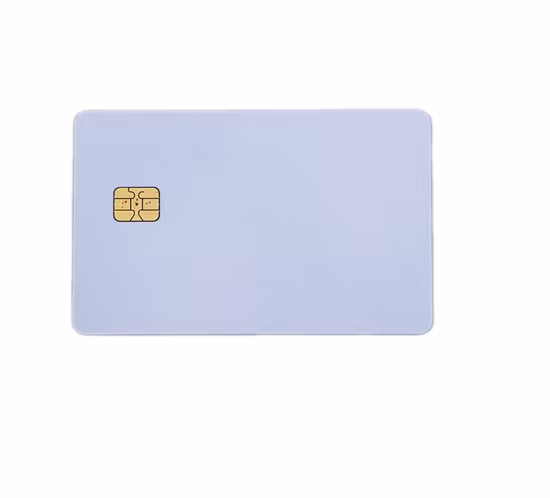 Sle4442 Chip Pearl White Cards with Hi-Co Magnetic Stripe PVC Blank Card (SLE4442 with 2 Track Magstripe Card)
