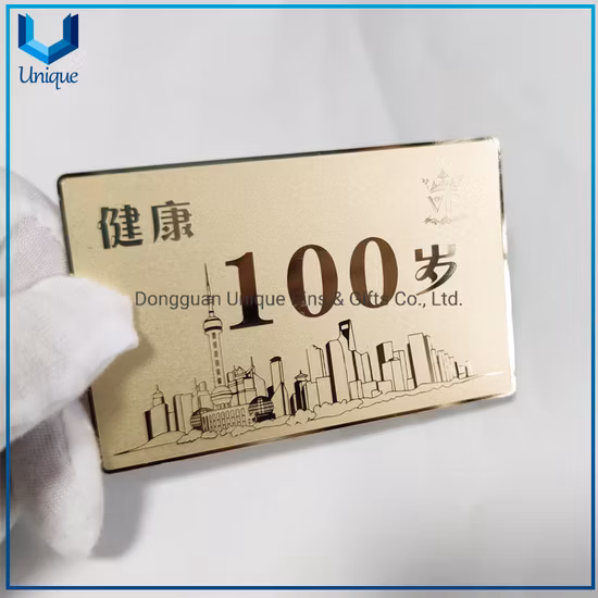 Custom Company Professional Metal Stainless Stee Brushed Surfacel Business Card, Wholesale Luxury Metal Membership VIP Card