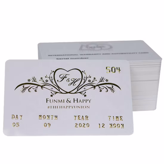Customized Logo Printing Plastic PVC Business Card